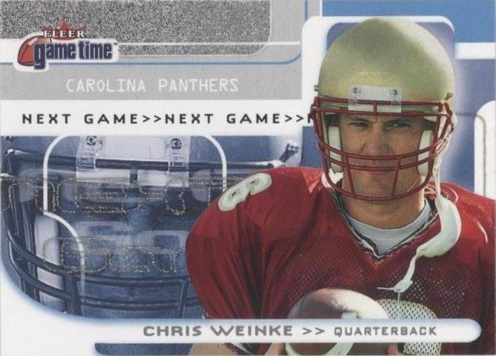 2001 Fleer Game Time Chris Weinke #127