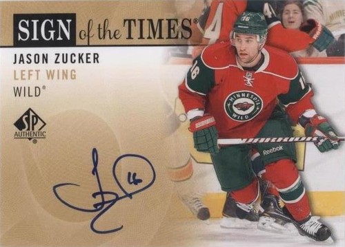 2012-13 SP Authentic - Jason Zucker #SOT-JZ