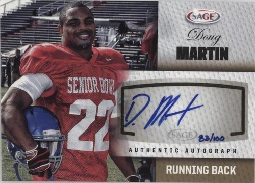 2012 SAGE Autographed Doug Martin #A32
