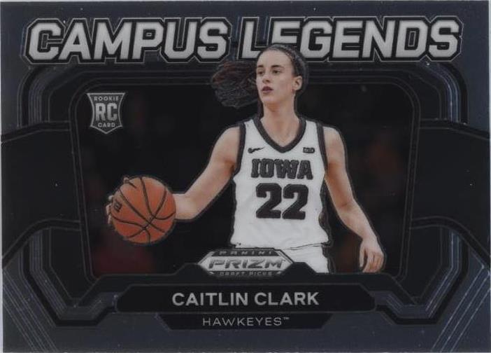 2024 Panini Prizm Draft Picks Campus Legends Caitlin Clark #5 Rookie Card