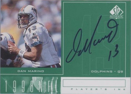 1998 SP Authentic Dan Marino #DM