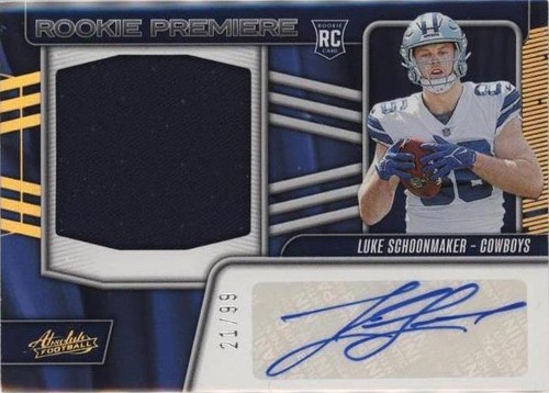 2023 Panini Absolute Luke Schoonmaker #RPMA-LS