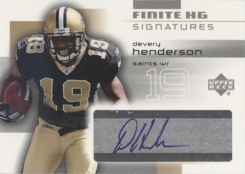 2004 Upper Deck Finite HG Devery Henderson #FS-DH