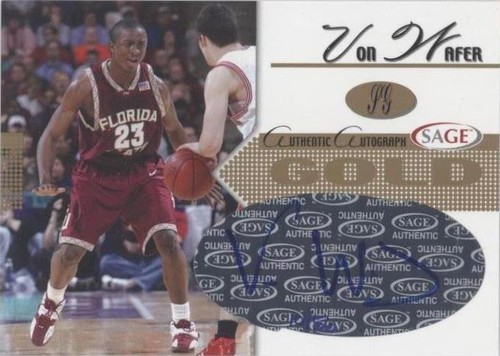 2005-06 SAGE Autographed - Von Wafer #A24