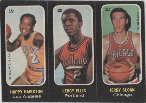1971-72 Topps - Leroy Ellis/Jerry Sloan/Happy Hairston #19-20-21