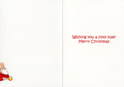 Nobleworks Santa Trendy Beard with Hipsters Funny / Humorous Christmas Card