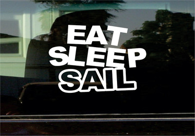 EAT SLEEP SAIL VINYL STICKER