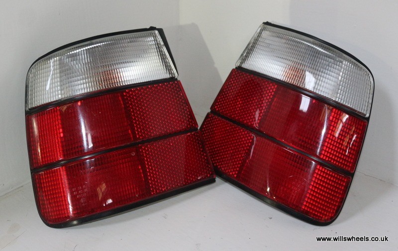 BMW E34 Genuine Hella Clear Indicator Rear Lights Lamps M5 540i 535i