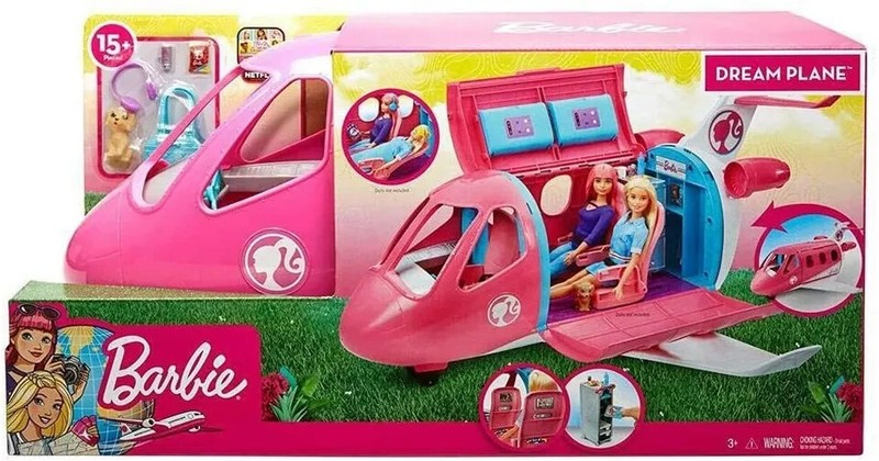 Barbie Dreamplane Transforming Playset W/ Over 15 Pieces (Dolls not