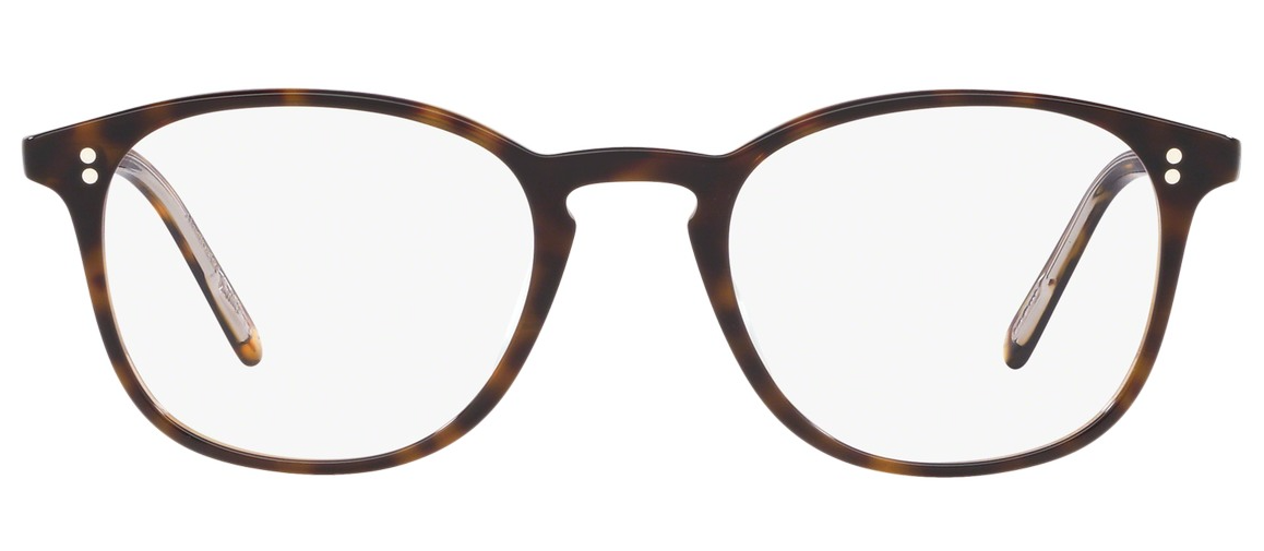 Pre-owned Oliver Peoples Ov5397f 1666 49 Vintage Boston Tortoiseshell Full Rim Eyeglasses In Clear
