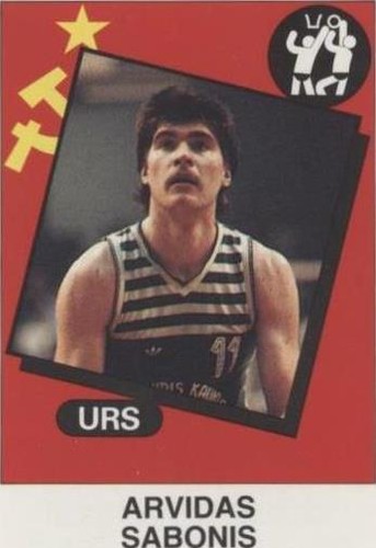 1986 Panini Supersport Stickers - Arvydas Sabonis #136