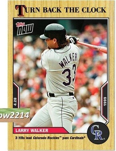 2022 Topps Now Turn Back the Clock - Larry Walker #29