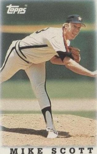 1988 Topps League Leaders Minis - Mike Scott #51