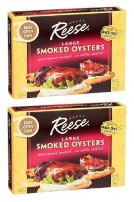 Reese Smoked Oysters Large 2 Pack