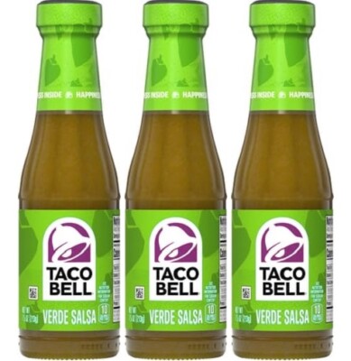 Taco Bell Verde Salsa 3 Pack