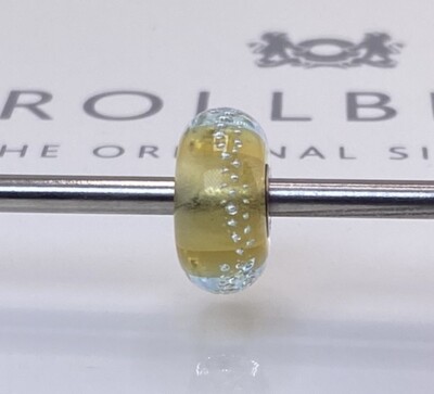 Trollbeads Silver Trace Gold Bead