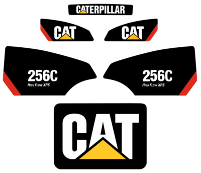 256C STICKER SET SKID STEER CATERPILLAR CAT DECAL KIT 256 LOADER 