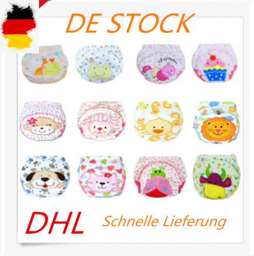6Pack Wasserdicht Baby Trainerhose Windelhöschen Unterhose Töpfchentraining DHL