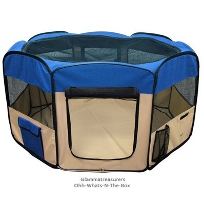 Dog Enclosure Gate Folding Travel Playpen Kennel Puppy Pet Portable Shelter