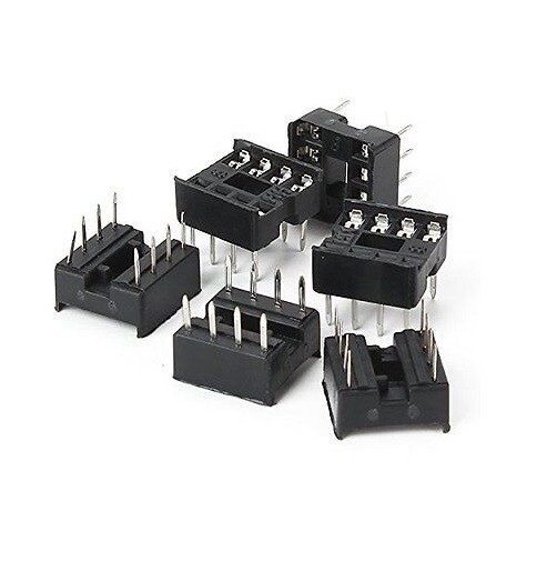DIP8 IC Sockel 2.54mm 8pin DIP-8 DIL Fassung Halter