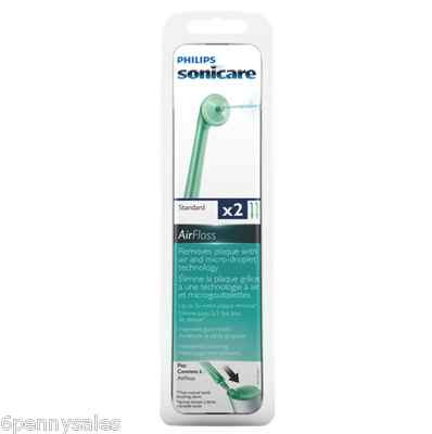 2 Sonicare AIR FLOSS Replacement Flosser Nozzle Heads Tips