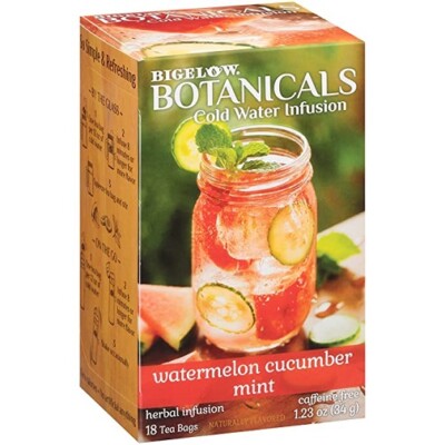 Bigelow Botanicals Cold Water Infusion Tea Watermelon Cucumber mint