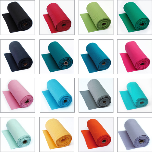 Bündchen Bündchenstoff Schlauchware ÖKO-TEX ® Jersey uni ab 25cm 7,80€/Meterware