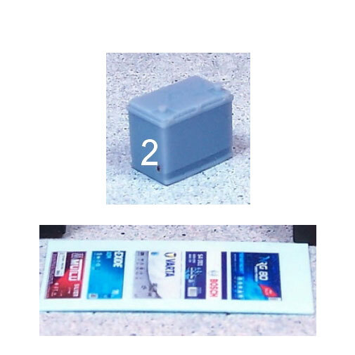 Scale Production 1/24 12 V Battery #2 with Decals