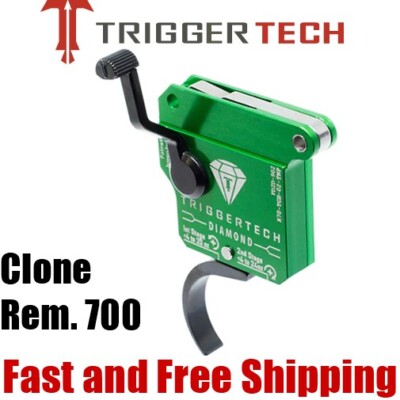 TriggerTech  Remington 700 Clone 2-Stage Diamond Curved Trigger -NO Bolt Release