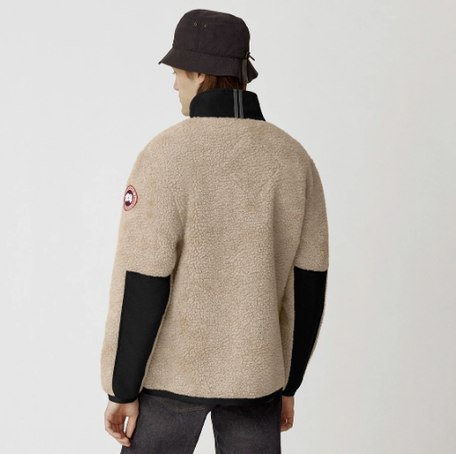 CANADA GOOSE CANADA GOOSE - RENFREW PULLOVER KIND HIGH PILE FLEECE - LIGHT TAN - L