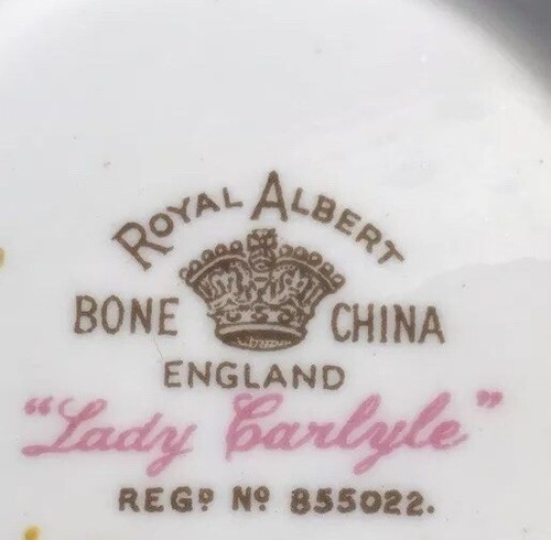 6 Royal Albert Lady Carlyle Cream Soup Bowls 1# Quality England Excellent HTF