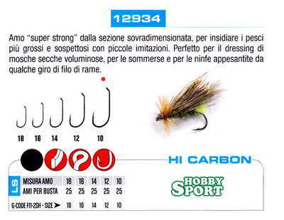 AMI GAMAKATSU SERIE 12934 F 11-2SH PER MOSCHE  SIZE 10  BUSTA 25 PZ