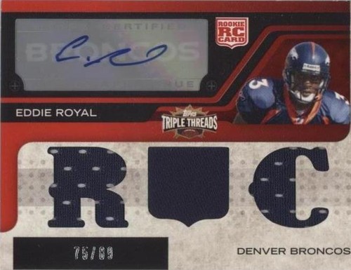2008 Topps Triple Threads Eddie Royal #123