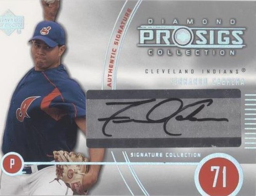 2004 Upper Deck Diamond Collection Pro Sigs - Fernando Cabrera #213