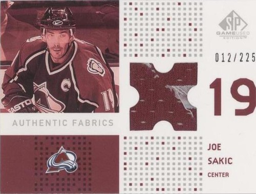 2002-03 SP Game Used - Joe Sakic #AF-SC