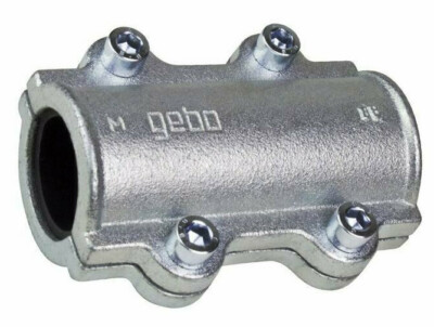 Gebo Temperguss Dichtschelle DS Reparaturschelle Stahlrohr 1/2" - 2"