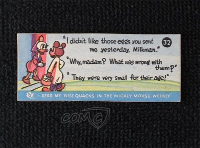 1939 Mickey Mouse Magazine Wisequacks I didn't like those eggs  #32 11bd