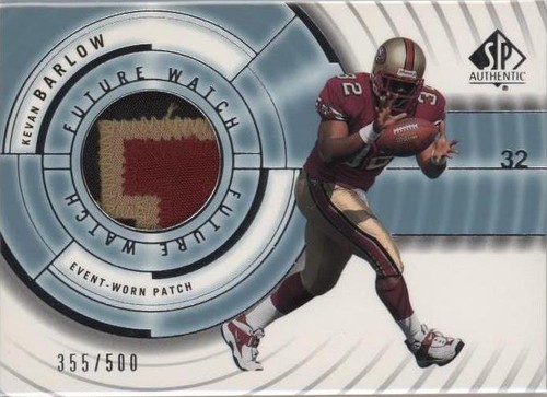 2001 SP Authentic Kevan Barlow #106