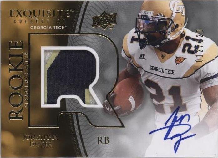 2010 Upper Deck Exquisite Collection Jonathan Dwyer #124