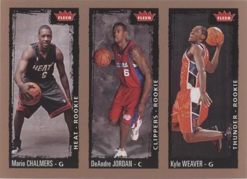 2008-09 Fleer - DeAndre Jordan/Mario Chalmers/Kyle Weaver #246