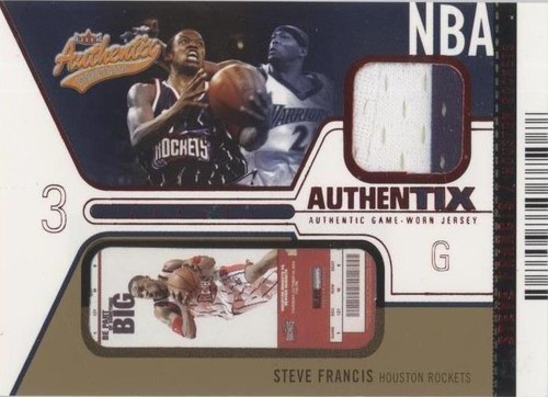 2003-04 Fleer Authentix - Steve Francis #JA-SF