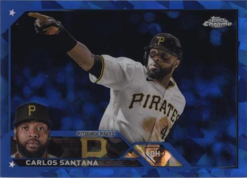 2023 Topps Chrome Sapphire Edition - Carlos Santana #572