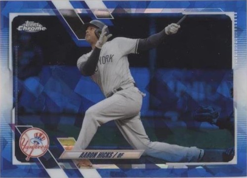 2021 Topps Chrome Update Series Sapphire Edition - Aaron Hicks #US329