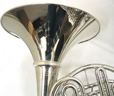 E.F. Durand Nickel Bb Key Single French Horn w/Case FH-900N