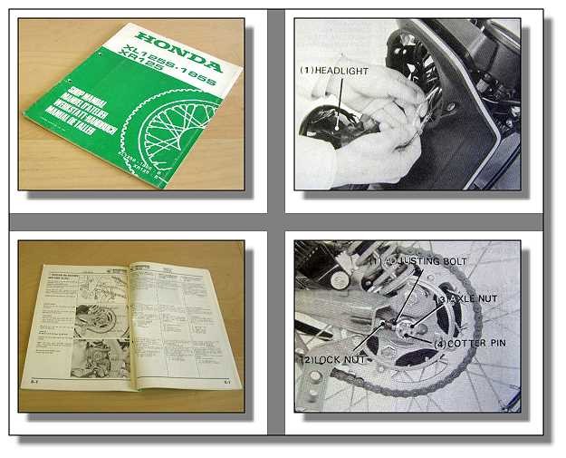 Honda XL125S JD02 XL185S MD02 XR125 Werkstatthandbuch 1981 Ergänzung