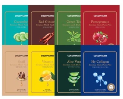 NATUREBY PREMIUM Facial Mask Korean Sheet Skin Care Mask Sheet 8pcs +Free 2pcs