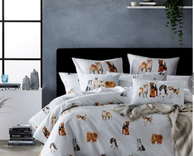 Dog quilt cheap cover set