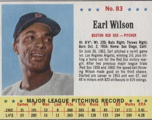 1963 Jell-O - Earl Wilson #83