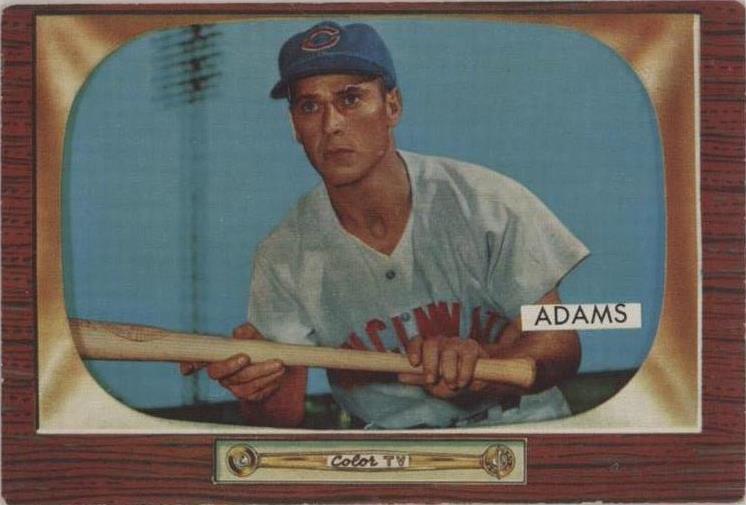1955 Bowman - Bobby Adams #118