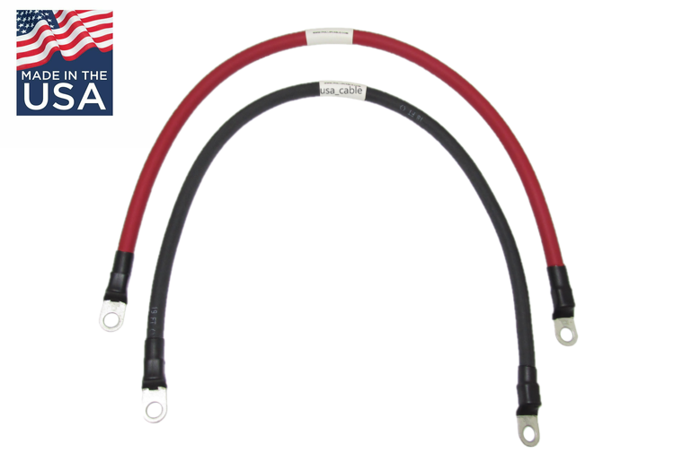 4 AWG Gauge Battery Terminal Cable HEAVY DUTY Power Inverter Solar. Made in USA